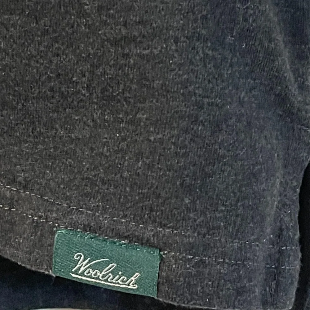 Woolrich Green Label Mens Long Sleeve Pocket‎ T-Shirt Charcoal Gray Large L